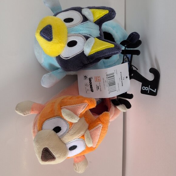 NWT Comfy Bluey & Bingo Plush Slippers Size 7/8 Child's Kid's Warm - Picture 2 of 4